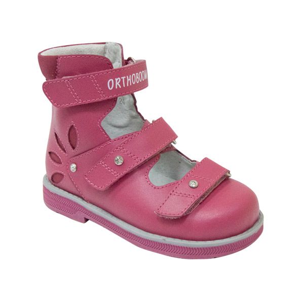 Сандали ортопедические Ортобум для девочек 81597-32 малиновые
