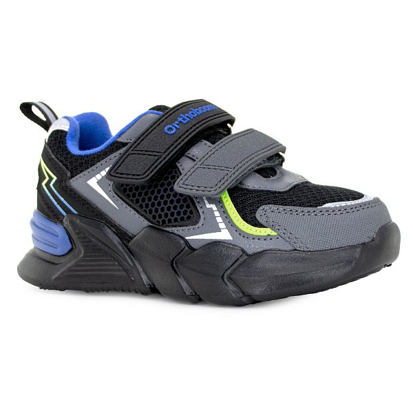 Кроссовки ортопедические Ортобум для мальчиков 33223-22 черно/серый.