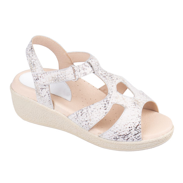 Сандали ортопедические Dr Thomas женские DTD-150 бежевая рептилия