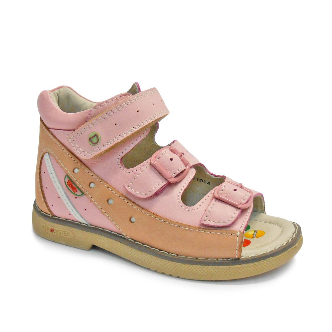 Сандали Орсетто для девочек MRU11014 розовые/белые