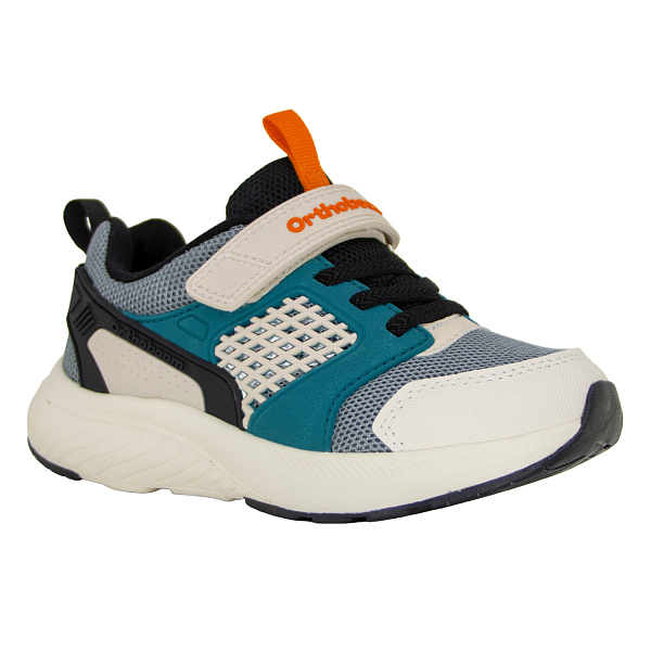 Кроссовки ортопедические Ортобум для мальчиков 37054-05 серый/синий/бежевый