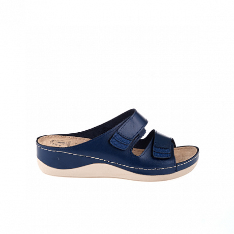 Сабо Fratelli Babb женские D-3333 темно-синий крокодил. Изображение 3 из 5