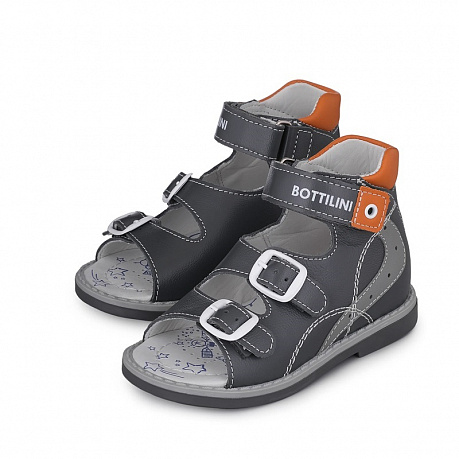Сандалии Bottilini для мальчиков SO-090(2) серые. Изображение 2 из 2