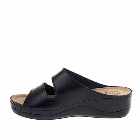 Сабо Fratelli Babb женские D-3333 черный/черно-белая змея. Изображение 3 из 5