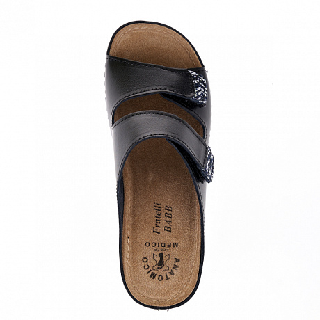 Сабо Fratelli Babb женские D-3333 черный/черно-белая змея. Изображение 5 из 5